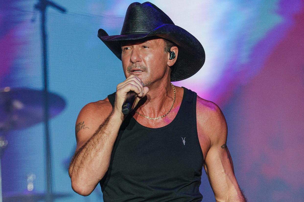 Tim McGraw performs during the Windy City Smokeout on August 5, 2022 in Chicago, Illinois.