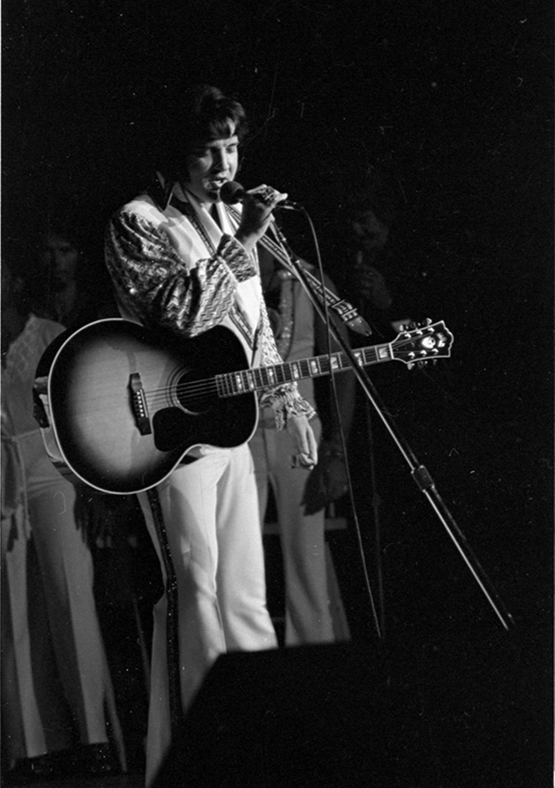 June 4, 1976: Elvis Presley in concert at Fort Worth Convention Center.