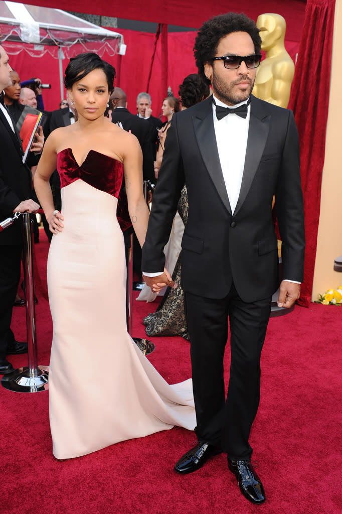 Zoe Kravitz and father Lenny Kravitz arrive at the 82nd Annual Academy Awards on March 7, 2010 in Hollywood, California.