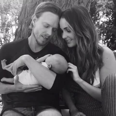 Camilla Luddington/Instagram Camilla Luddignton and Matthew Alan with their child.