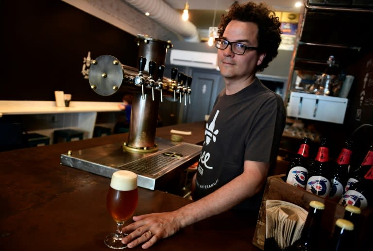 Xavier Losada now runs the "Bee Beer" bar in Madrid