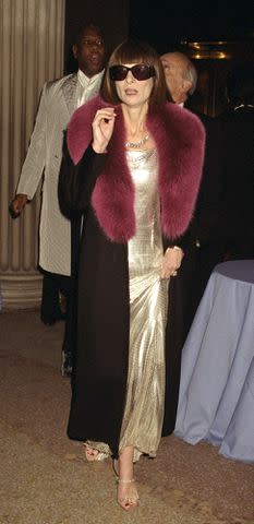 <p>Richard Corkery/NY Daily News Archive via Getty </p> Anna Wintour at the 1997 Met Gala