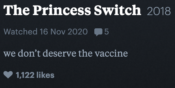we don't deserve the vaccine