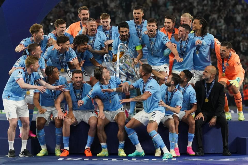 Manchester City won a glorious treble in 2023 (PA Wire)