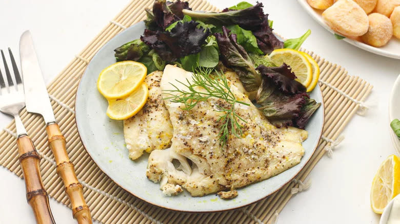 Citrusy haddock dish