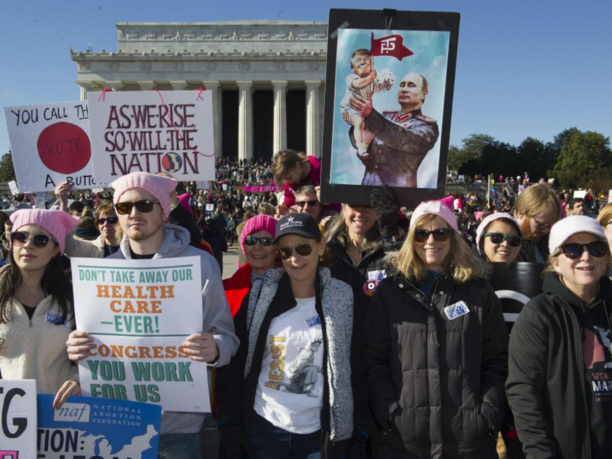 Marches were held in several major US cities and other countries: AP