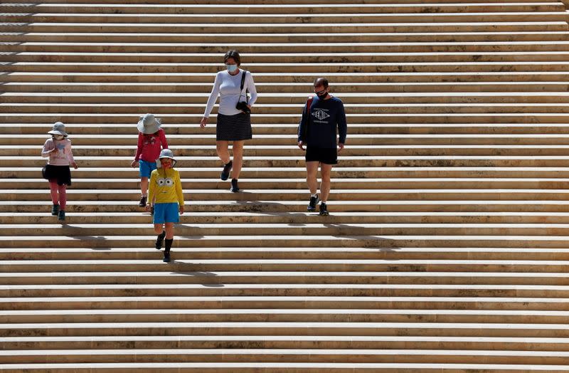 Non-essential shops and services reopen for business after a seven-week-long shutdown in Malta