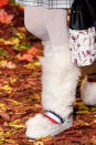 <p>A model walks the runway at Moncler’s fall 2017 show in Paris. (Photo: ImaxTree) </p>