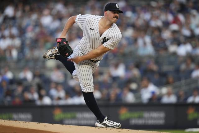 SEE IT: Carlos Rodon strikes out first batter with Yankees