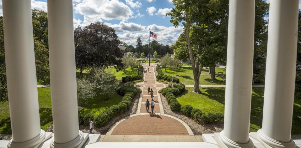 The campus of Hillsdale College is located in southern mid-Michigan.