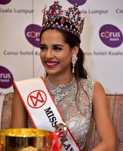 The beauty queen was one of the youngest contestants at this year's Miss Malaysia World.