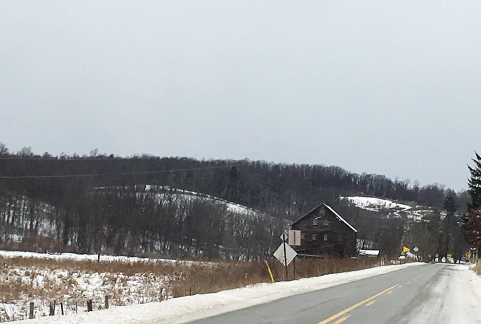 Pennsylvania's 18th District also includes rural areas like this stretch of road between Houston and Burgettstown.