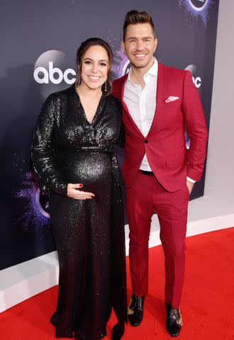 <p>Matt Winkelmeyer/Getty</p> Aijia and Andy Grammer attend the 2019 American Music Awards on November 24, 2019 in Los Angeles, California.