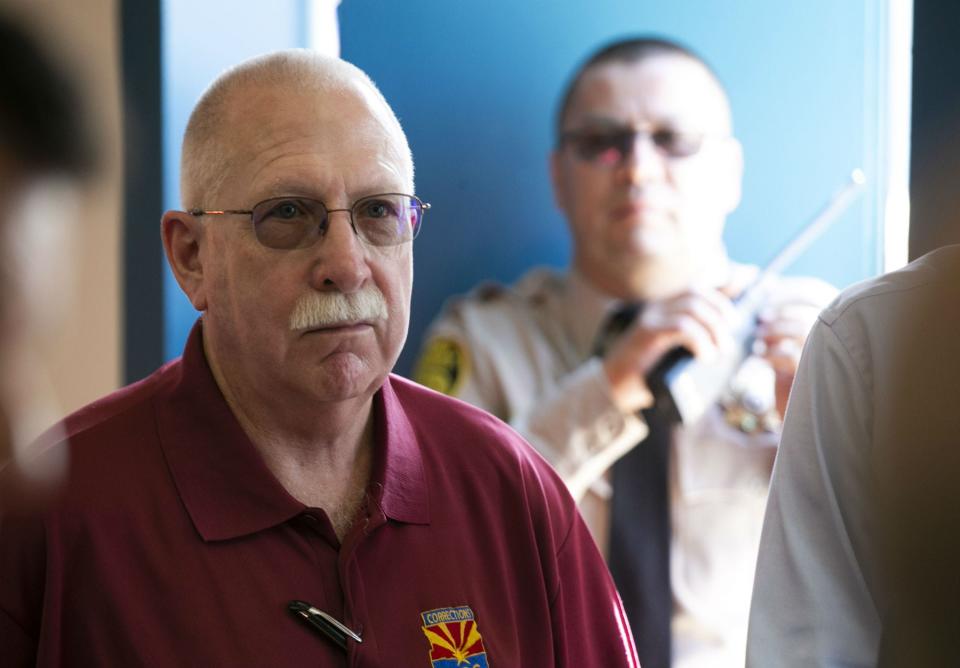 Arizona Department of Corrections Director Charles Ryan looks on during a job fair for inmates on Oct. 23, 2018.