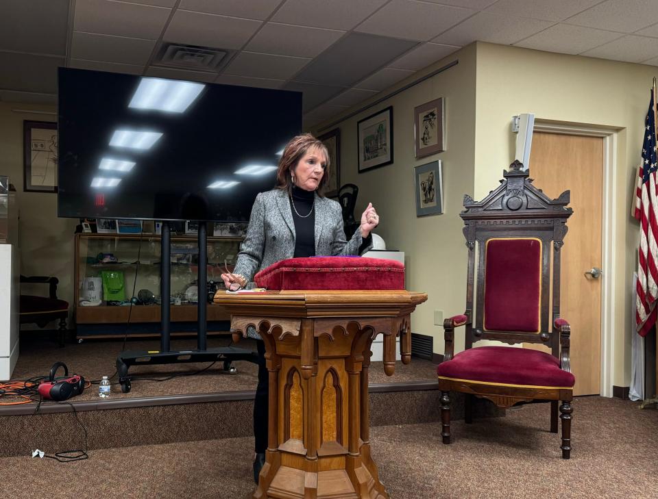 Diane Mullins, a candidate for the Ohio House District 47 seat, has previously referenced conspiracy theories during her sermons.