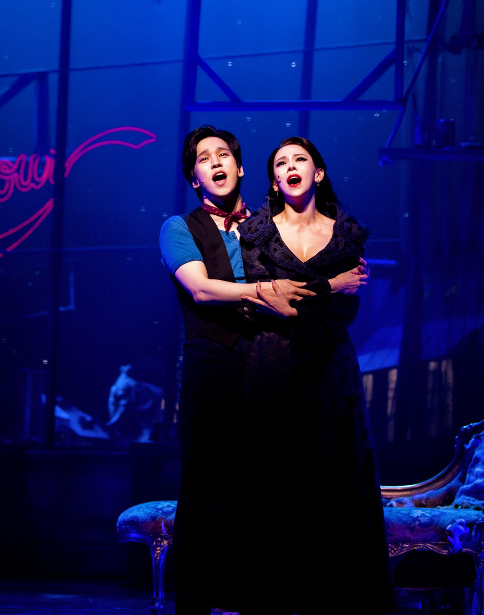 Jiwoo Kim and Kwangho Hong in South Korea. (Photo courtesy of ‘Moulin Rouge! The Musical’)