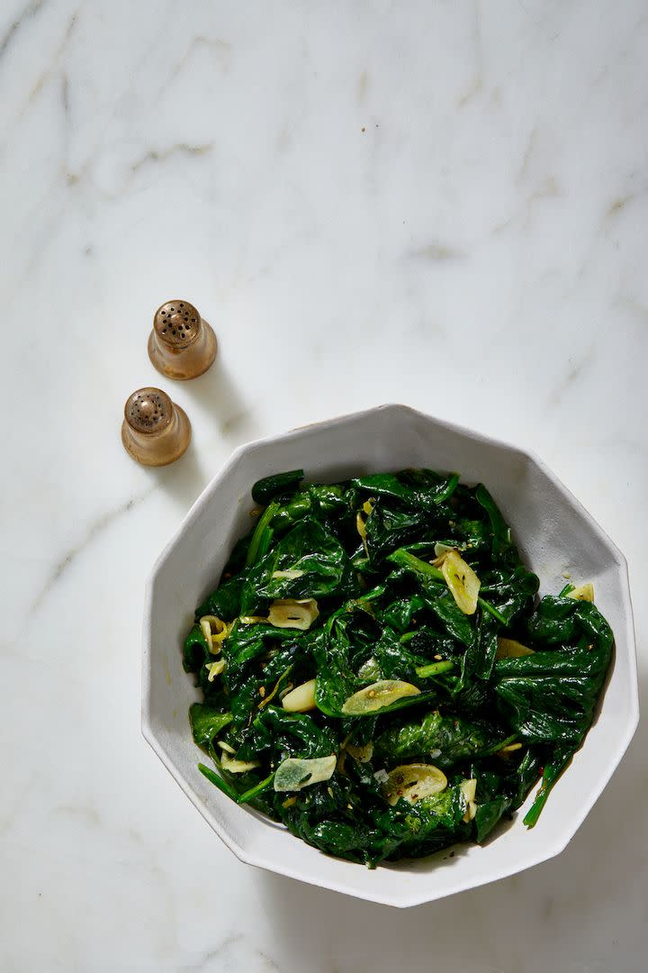 Sautéed Spinach with Garlic and Lemon