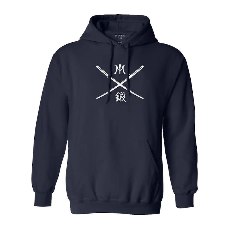 <p><a href="https://miuragolf.com/products/samurai-hoodie-navy" rel="nofollow noopener" target="_blank" data-ylk="slk:Shop Now;elm:context_link;itc:0;sec:content-canvas" class="link ">Shop Now</a></p><p>Samurai Hoodie Navy</p><p>miuragolf.com</p><p>$95.00</p>