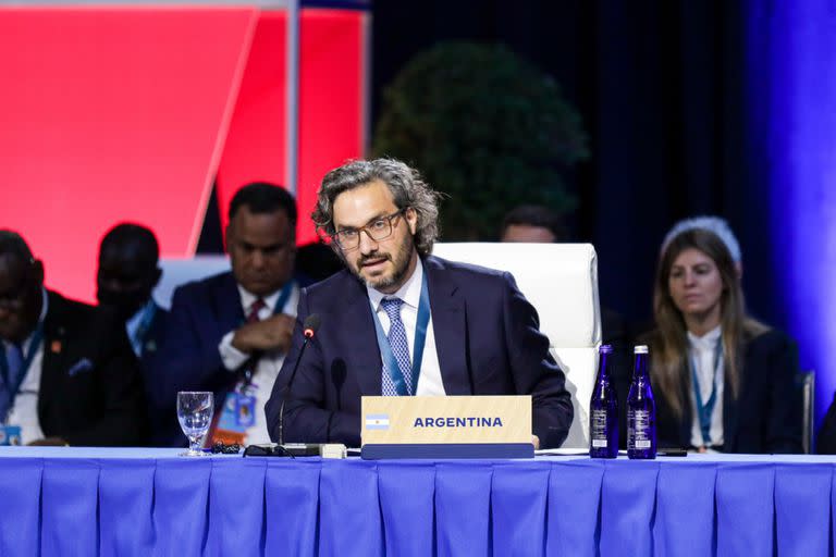 Santiago Cafiero, en la reunión de cancilleres