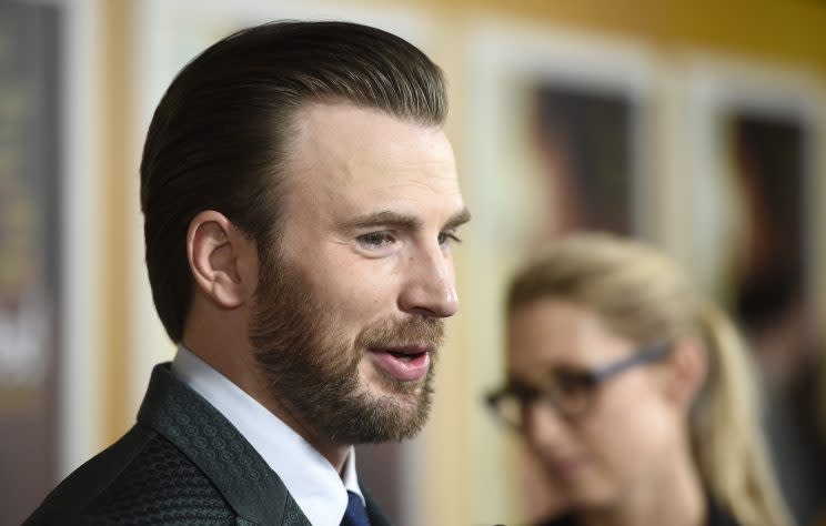 Chris Evans at the Los Angeles premiere of Gifted earlier this month