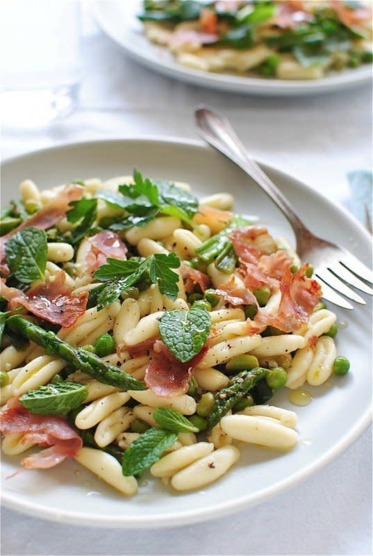 <strong>Get the <a href="http://bevcooks.com/2013/05/cavatelli-pasta-with-spring-vegetables/" target="_blank">Cavatelli Pasta with Spring Vegetables</a> recipe from Bev Cooks</strong>