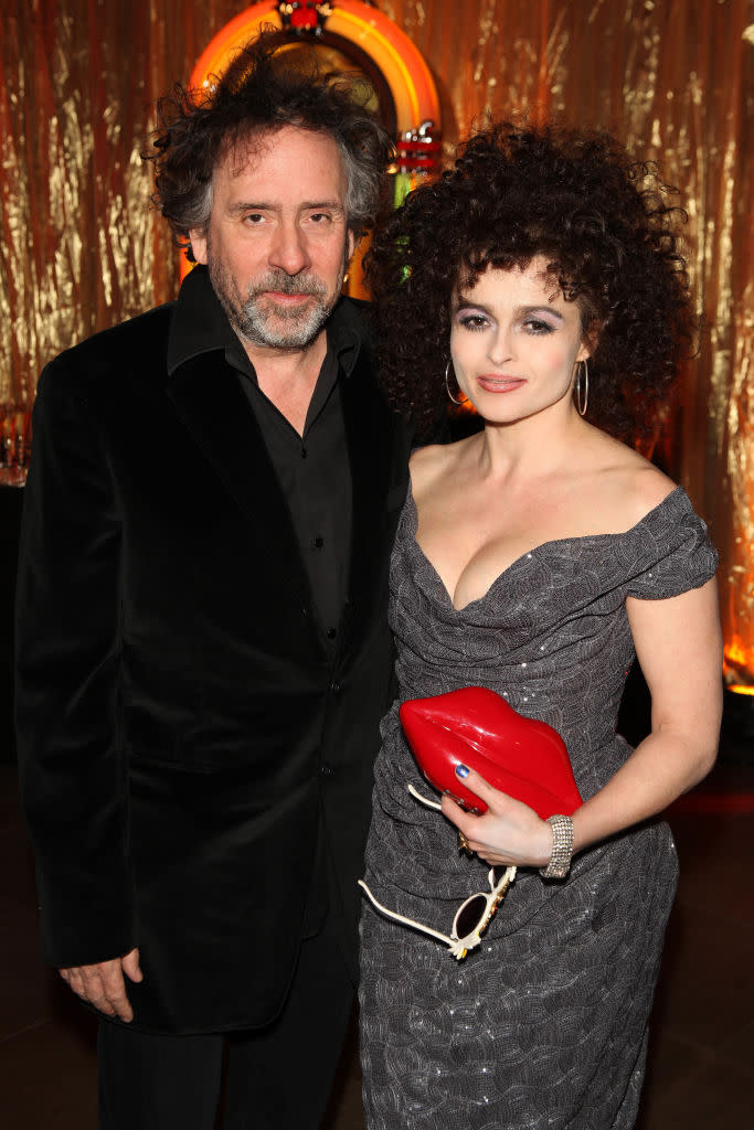 Helena Bonham Carter and Tim Burton lived next door to each other while they were together, pictured in 2013. (Getty Images)