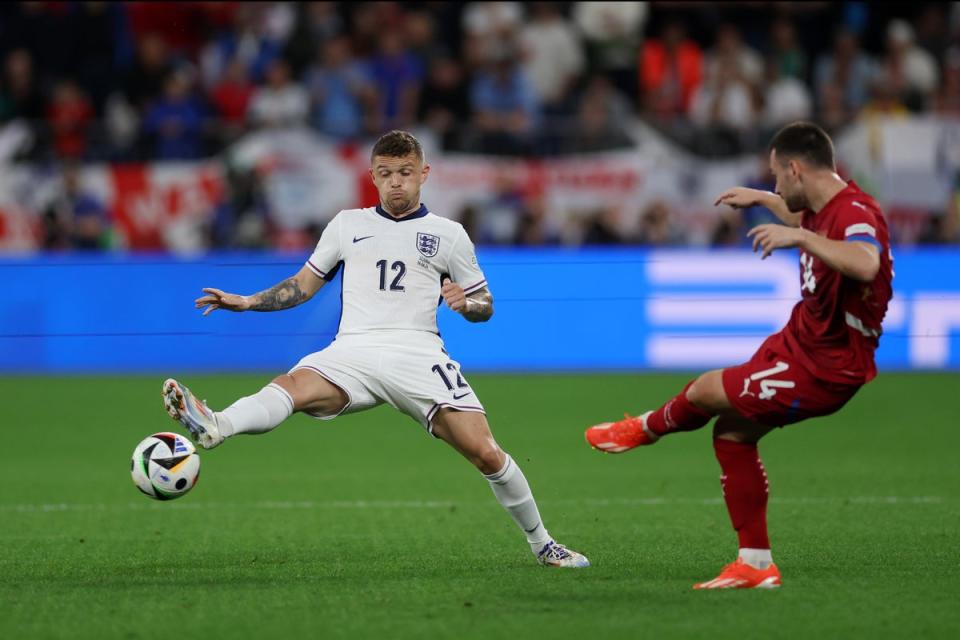 Kieran Trippier was solid at left-back (The FA via Getty Images)