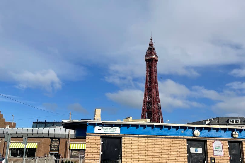 The bus drops you off within a few minutes' walk of Blackpool Tower