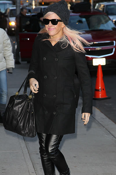 Arriving at David Letterman in January