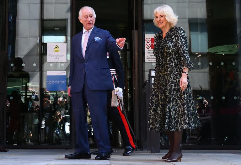 El rey Carlos III, en su primera aparición pública tras ser diagnosticado con cáncer.