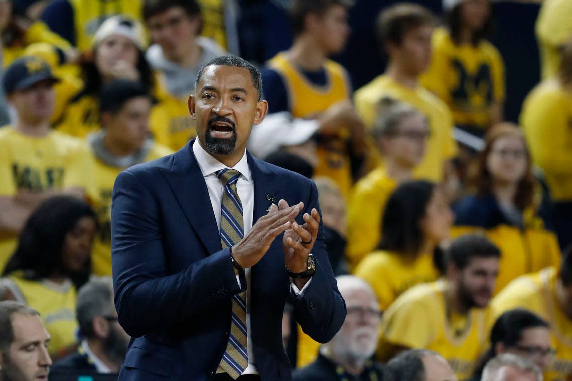 Michigan Coach Juwan Howard played for the Wolverines when they beat Kentucky in the 1993 Final Four.