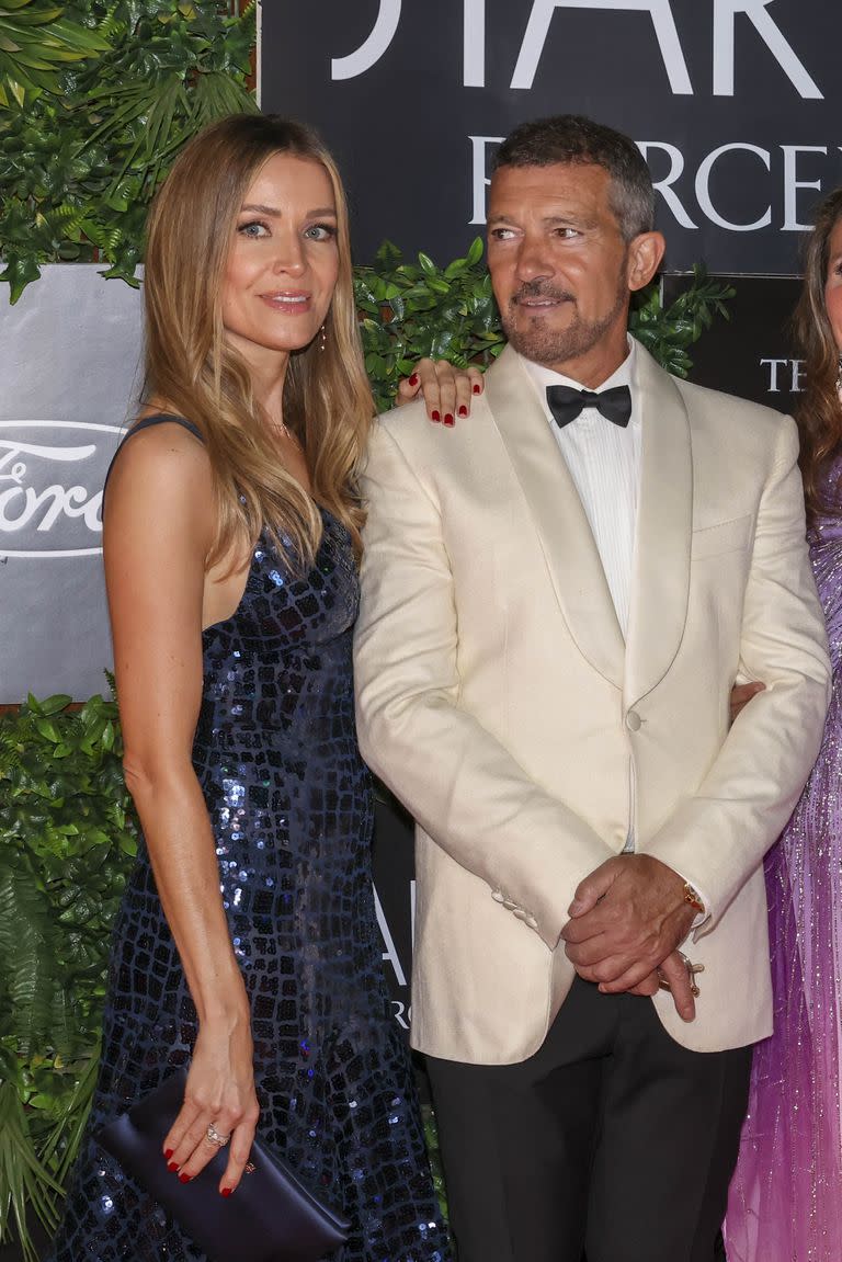 Nicol Kimpele y Antonio Banderas, de gala en Marbella