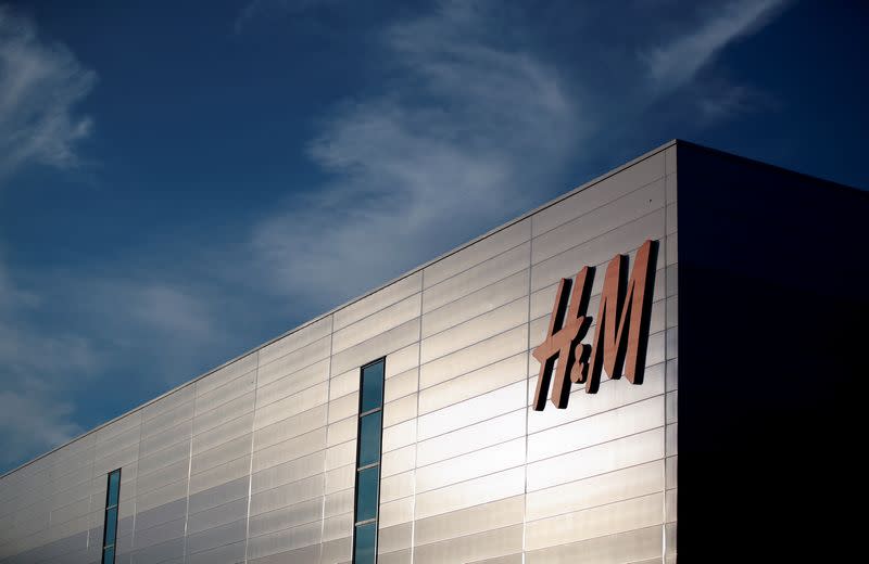 A view shows an H&M warehouse at Magna Park in Milton Keynes