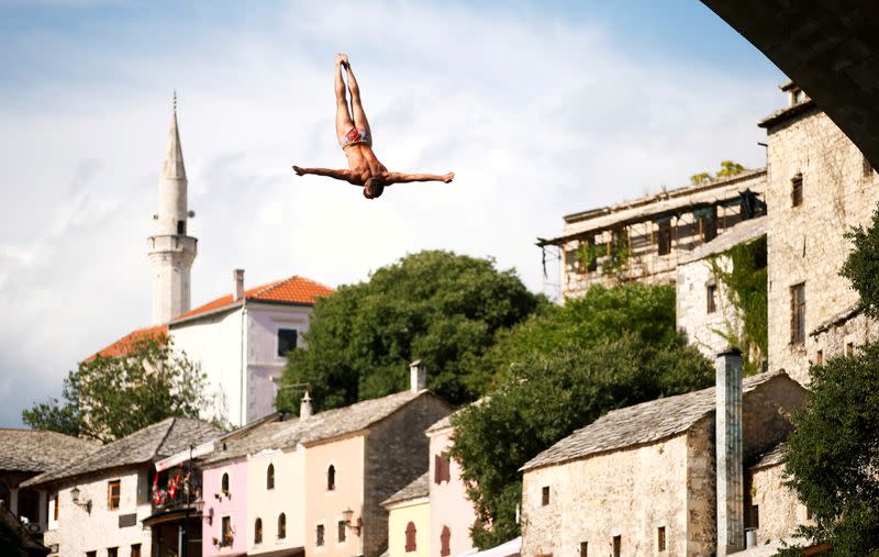 454th traditional diving competition in Mostar