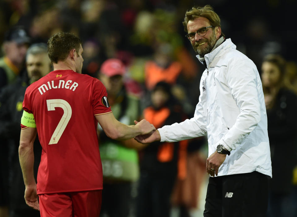 Jurgen Klopp believes James Milner can play for Liverpool until his late thirties.