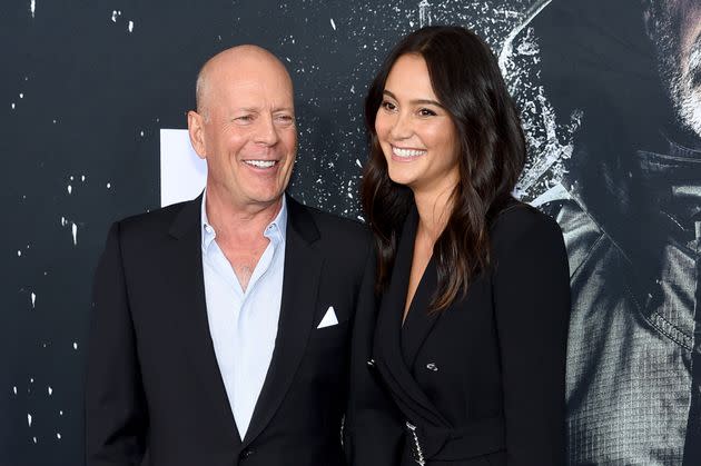 Bruce Willis and Emma Heming Willis at a premiere in 2019. Heming Willis recently appeared on the “Today” show for World Frontotemporal Dementia Awareness Week to speak publicly about her husband’s recent diagnoses and to bring more attention to his specific conditions. 