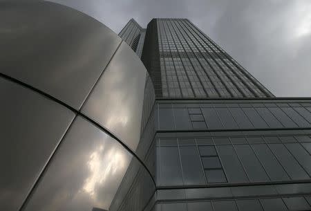 General view of the headquarters of the European Central Bank (ECB) in Frankfurt October 26, 2014. REUTERS/Ralph Orlowski