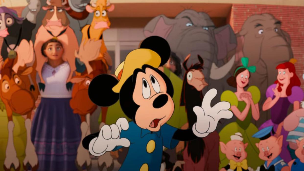  Mickey Mouse and other Disney characters in Disney's Once Upon A Studio short. 