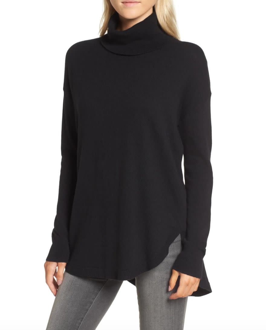 This sweater has a 4.4-star rating over more than 300 reviews. It comes in sizes XXS to XXL. <a href="https://fave.co/3mVPkAP" target="_blank" rel="noopener noreferrer">Originally $69, get it now for $50 at Nordstrom</a>.