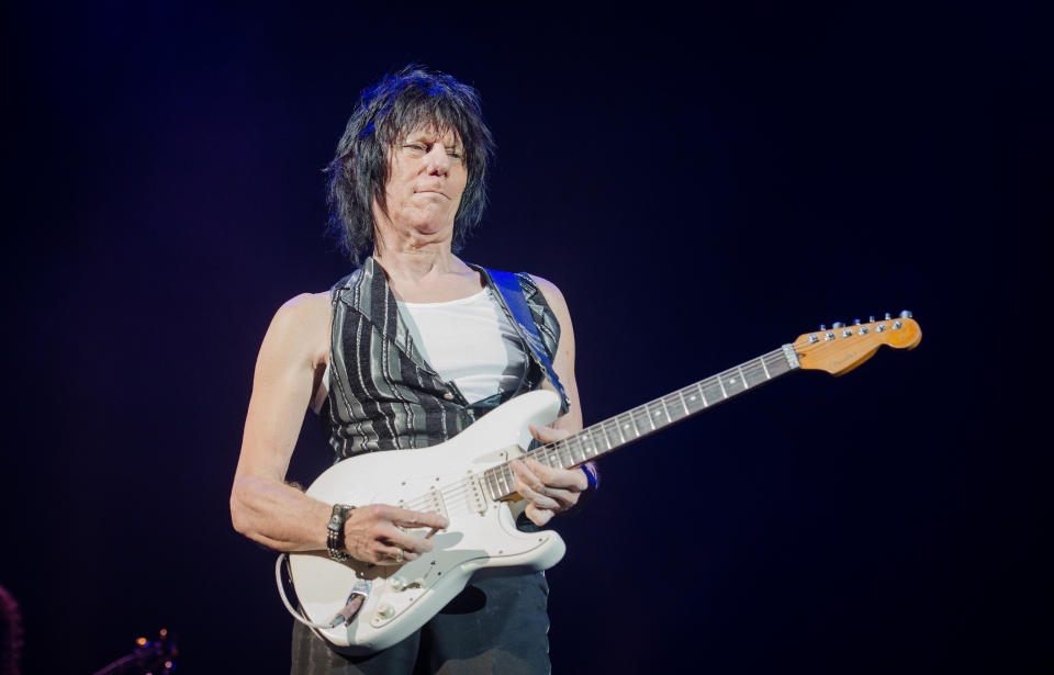 Jeff Beck performing at Le Grand Rex on May 27, 2014. (Getty)
