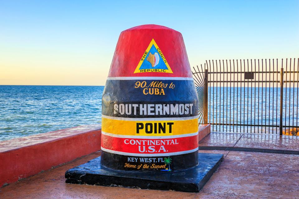 Key West's famous buoy proclaims it is the southernmost point in the lower 48 states.