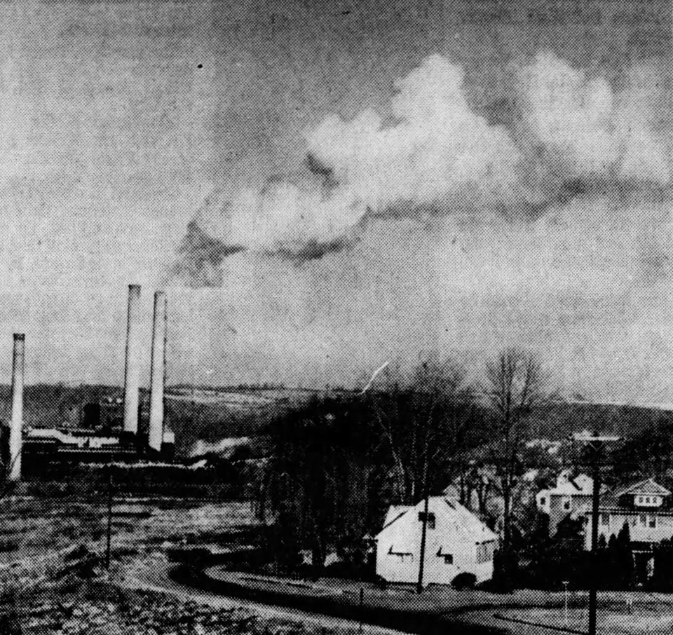 Smoke, including toxins, spew from Goudey Station in the 1970's.