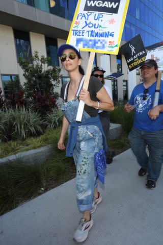 <p>jfizzy/Star Max/GC Images</p> Sarah Silverman walks the picket line for the SAG-AFTRA