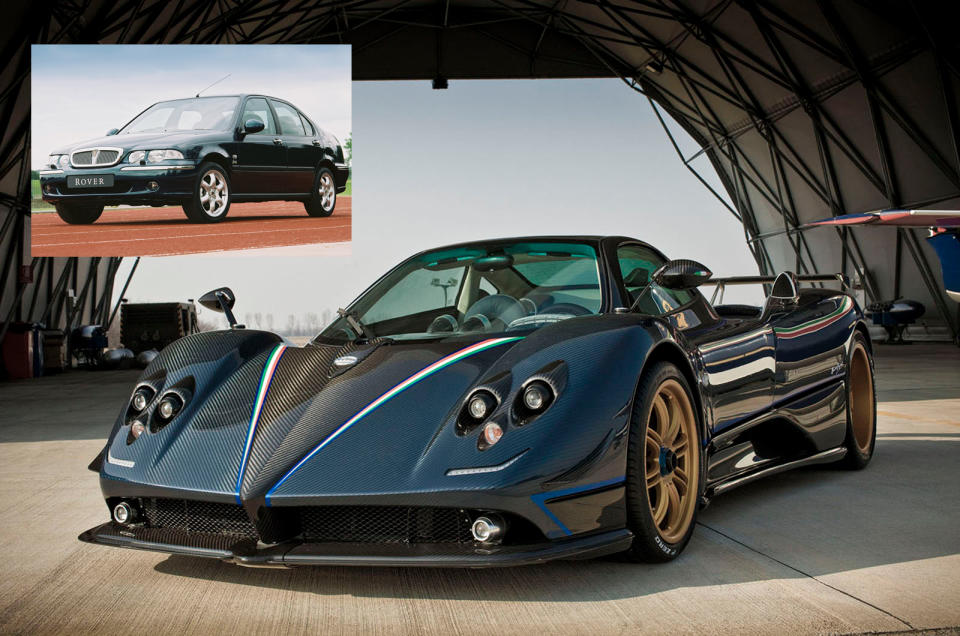 <p>The Pagani Zonda’s <strong>climate control unit</strong> is based on that fitted to the <strong>Rover 45</strong>. It has the same digital display and buttons, and the unit’s parts are interchangeable.</p>