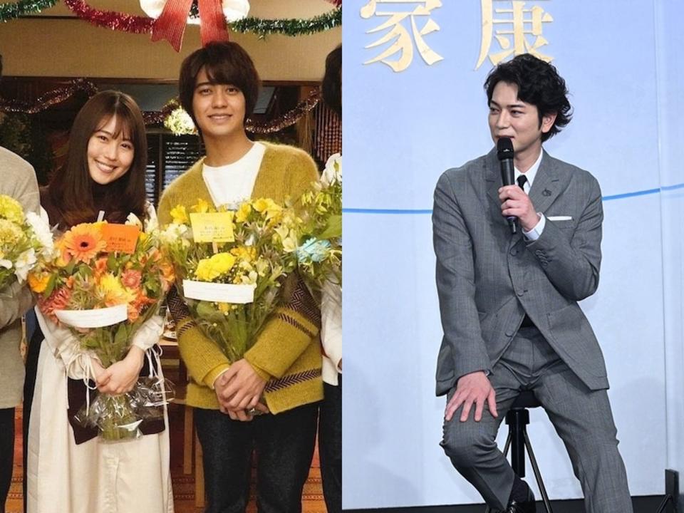 有村架純被爆有隨時可能閃婚小她6歲、每天都想跟她接吻的高橋海人；這消息也讓松本潤（右）頗不堪。（翻攝網路）