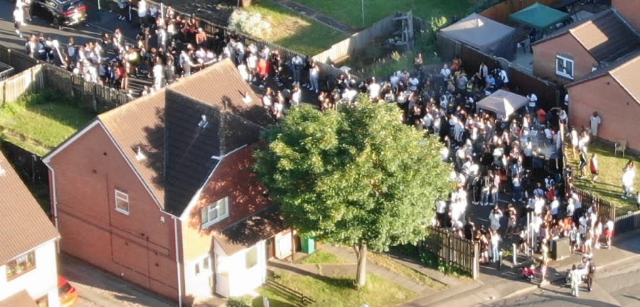 Nottinghamshire Police responded to the party on Bramble Close. (Nottinghamshire Police)