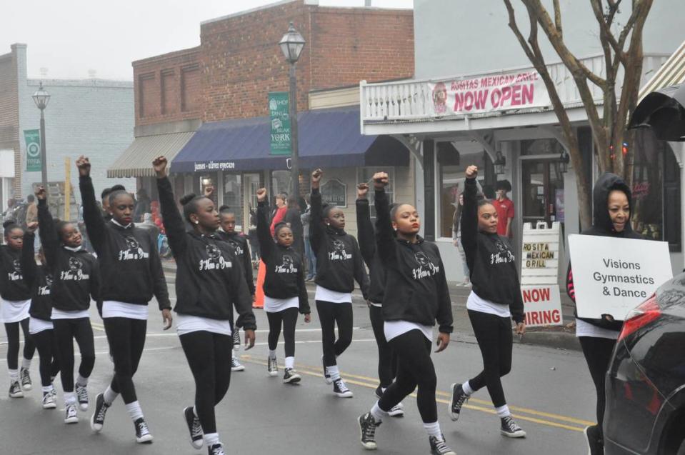 Visions Gymnastics & Dance performed Saturday in the Western York County NAACP’s 38th annual MLK Day parade in York. The official holiday celebrating King’s birthday is Monday.