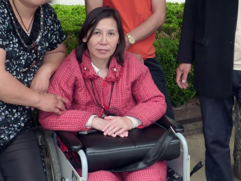 Ni Yulan, pictured in 2010, has been jailed twice and is paralysed from the waist down, a result she says of beatings received during her detention