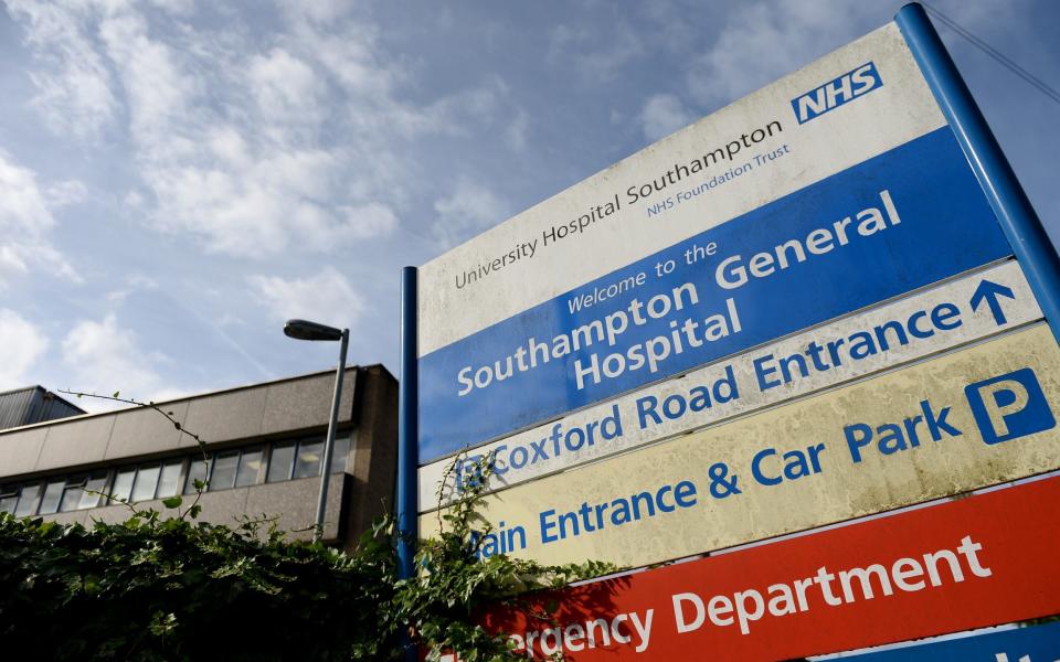 Southampton General Hospital - Andrew Matthews/PA Wire