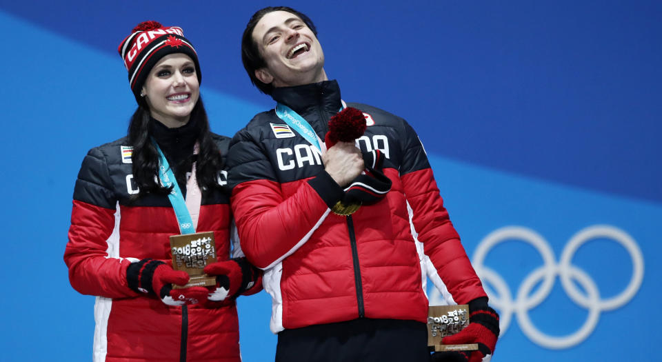 Were Tessa Virtue and Scott Moir the best Canadian athletes of 2018? (Photo by Ezra Shaw/Getty Images)